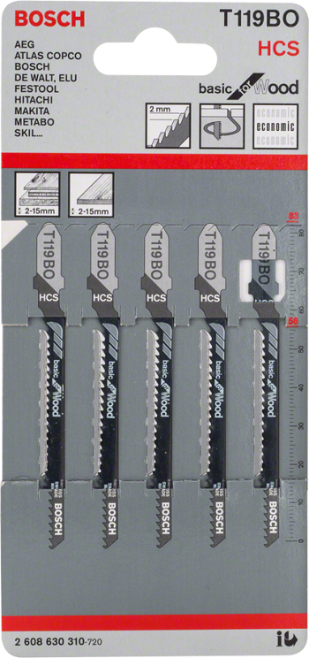 STIKSAVSBLAD T119BO 5 STK. - B 2608630310