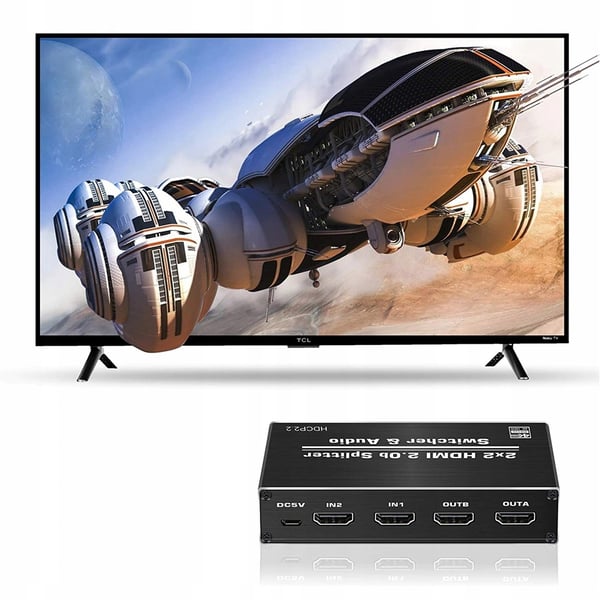 MATRIX HDMI 2.0 2x2 SWITCH SPLITTER DOLBY ATMOS 7.1
