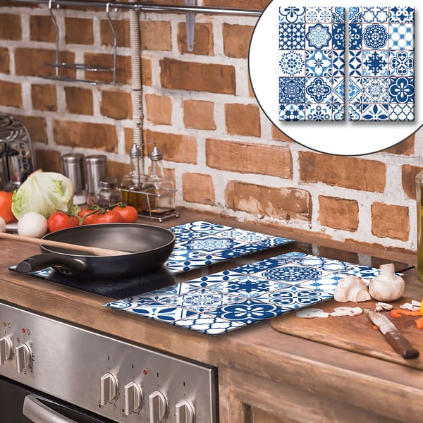 TMK ArtDeko Glas Skærebræt 2x 30x52 Mosaik