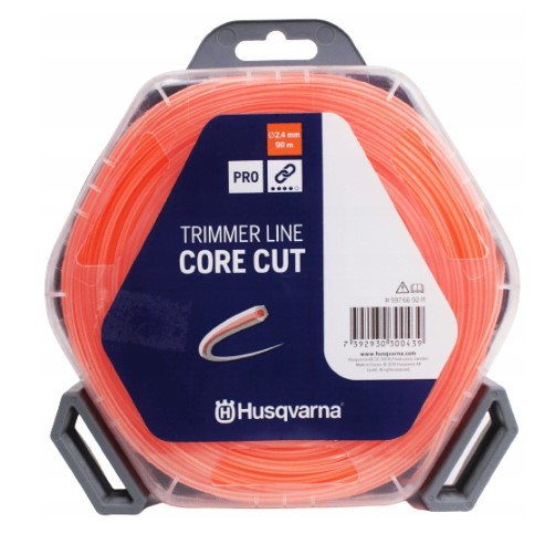 Trådkärl för strimmer Husqvarna CORECUT 2,4mmx90m Dual Pro Polymer
