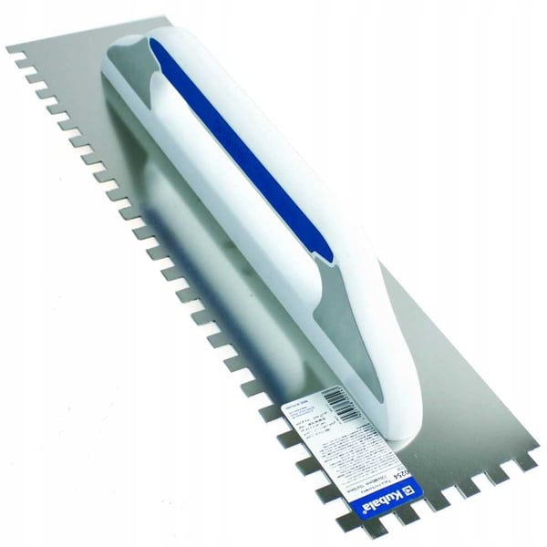 Kubala ruostumattomasta teräksestä valmistettu hammastettu lasta 130x480mm 10x10 0254