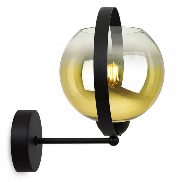 VÆGLAMPE LOFTSLAMPE MED GYLDEN LED-LAMPESKÆRM 15 CM