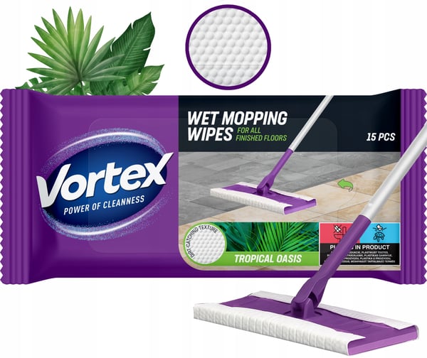 Vortex golvrenningsdukar 15 st Tropical Oasis