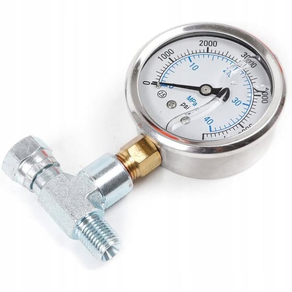 Inline-manometer til malerenhed med 1/4" T-stykke