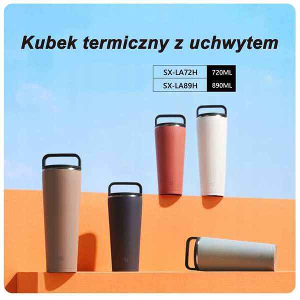 Termosmuki kahviin kahvalla zojirushi SX-LA72H-HM 720 ml Harmaa