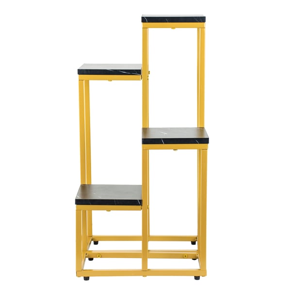 Stående blomsterstativ, plantestativ, metalloft, 4 niveauer, 68 cm