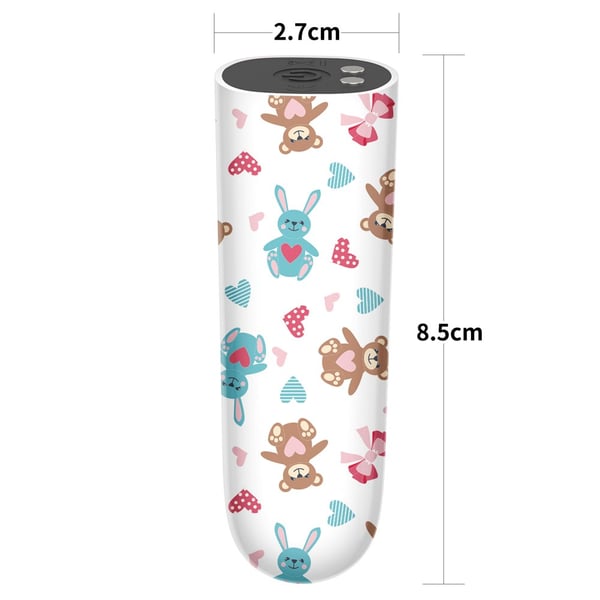 Lovetoy mini-vibraattori karhuhierontalaitteella