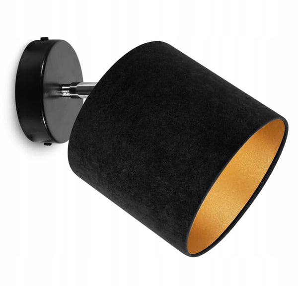 Lofthængende lampe, væglampe, gylden fløjl
