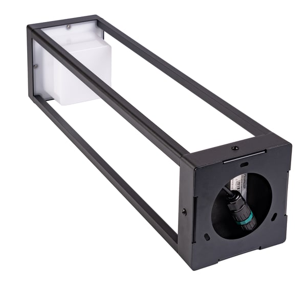 Trädgårdslampa stolpe utomhus stående LED 12W 3000K 80cm svart QUERCUS LUMILED