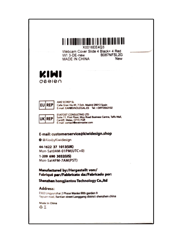 8x LAPTOP TELEFON KAMERA COVER PRIVATLIVSBESKYTTELSE