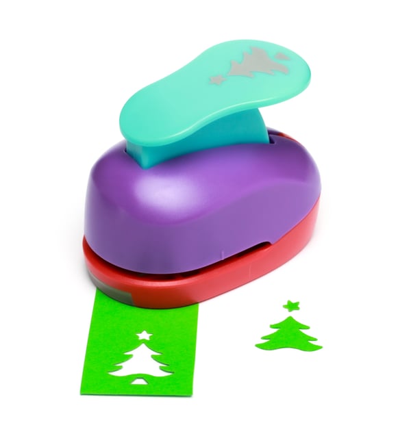 Koristeellinen rei'itin 2,5 cm 25 mm joulukuusi tähdellä