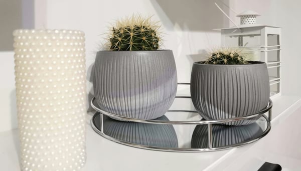 DKB240 betongskal bollblomkruka med insats