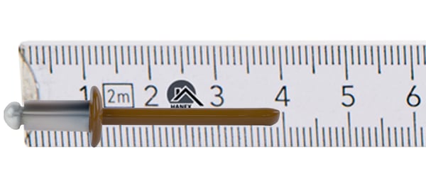 Åbne aluminiumnitter 4,8x10mm RAL 8003
