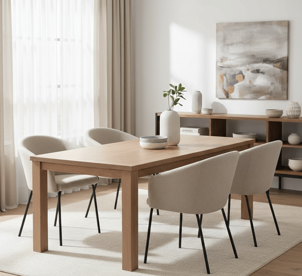 Nuvio klädd fåtölj, beige tyg