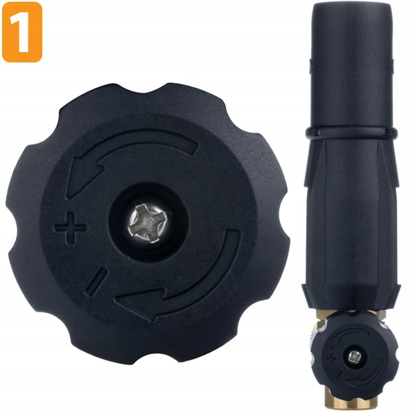 Rosfix skumkanon S0401 1000ml för högtrycksspruta G1/4F, 1,23mm munstycke och adapter