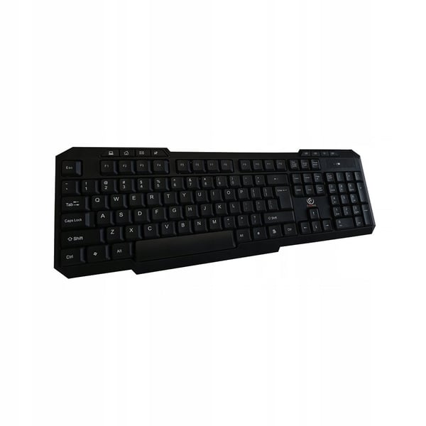 Rebeltec Vortex Sort trådløst tastatur + musesæt