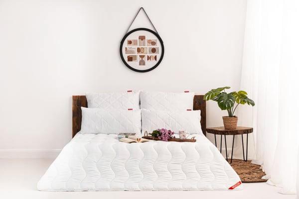 Pude 70x80 cm antiallergisk quiltet mikrofiber silikone