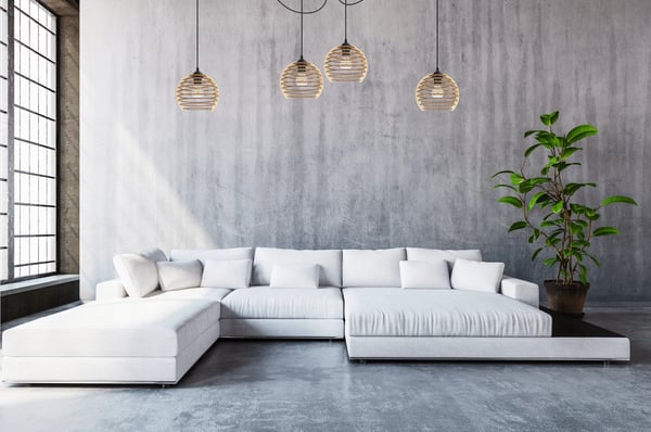 Hængende lampe, loftslysekrone, træ, LED lampeskærm