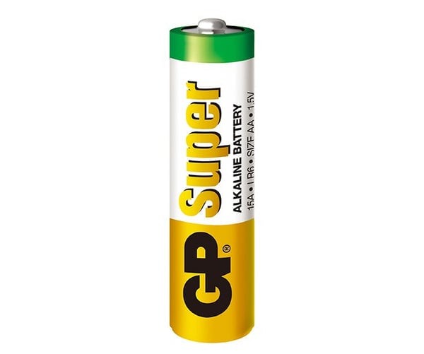 SUPER ALKALIN BATTERI AA LR6 1,5V 12 STK - GP15A-U12