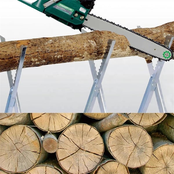 Metallbockstativ för träsågning justerbar bock 120 kg stål