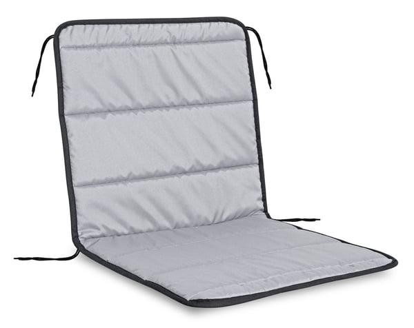 Quiltet skumpude til stol 50x50x50 cm mørkegrå