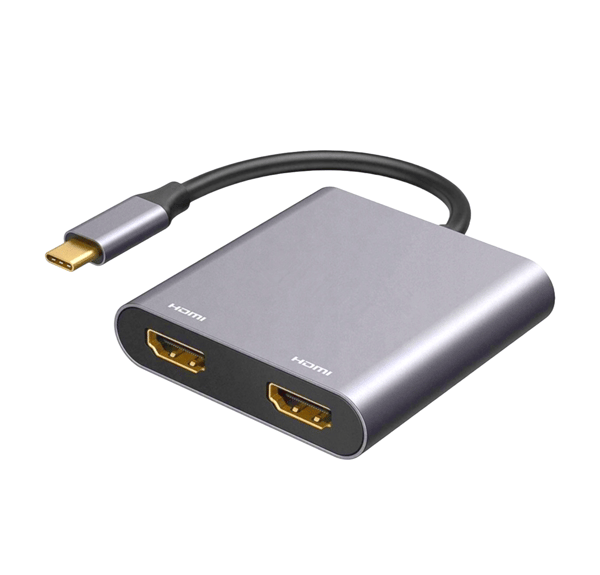 USB-C-hub adapteri 2x HDMI 4K