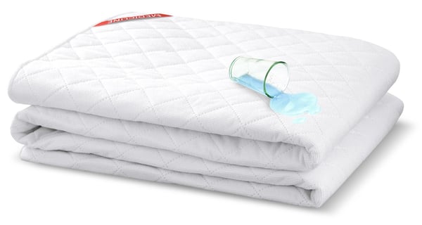 Vandtæt ultrasonisk quiltet premium madrastopper 160x200 cm hvid