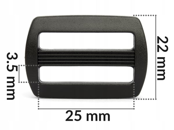 Nahkatyön säätöruuvi 25 mm 10 kpl musta