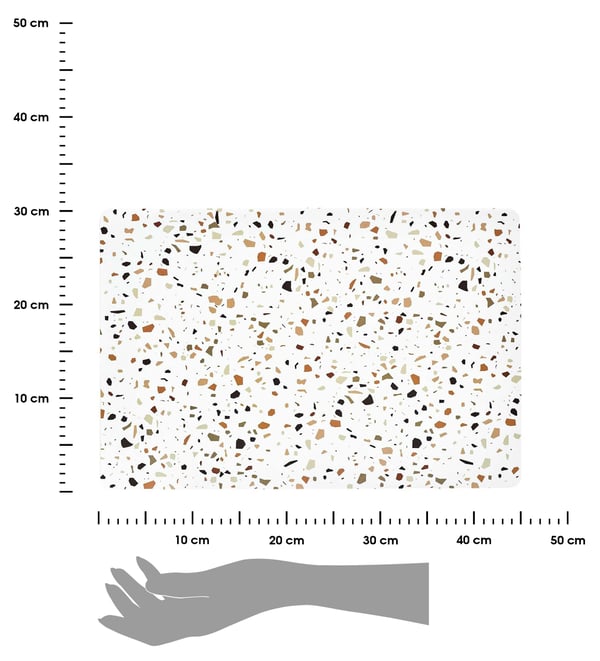 Nepo-alusta terrazzo-aiheella, 40x30
