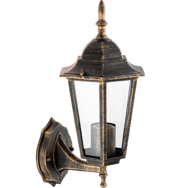 Puutarhaseinävalaisin E27 Ulkojulkisivulyhty Ylöspäin Patina BELLIS LUMILED