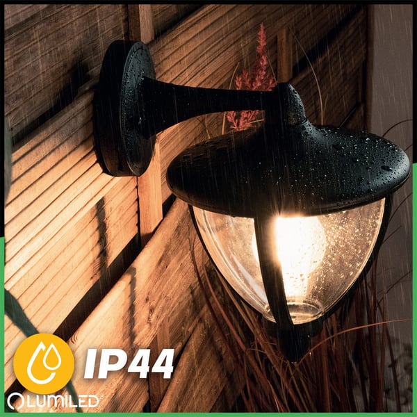 Havelampe E27 LED væglampe ARETOS LUMILED facadelampe