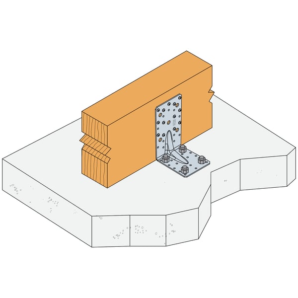 Vahvistettu kulmapidin E20/3 E20/3x170x113x95mm