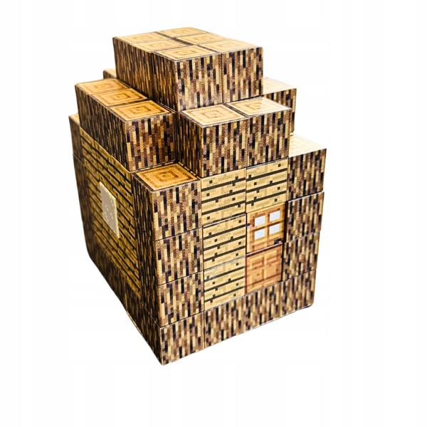 Minecraft magnetiska byggstenar med stark magnet 84 delar och 2 figurer