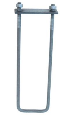 U-ANKKURI M12L-350MM PELTILEVIIN + 2 MUTTERIIN - LBKUB 12*350