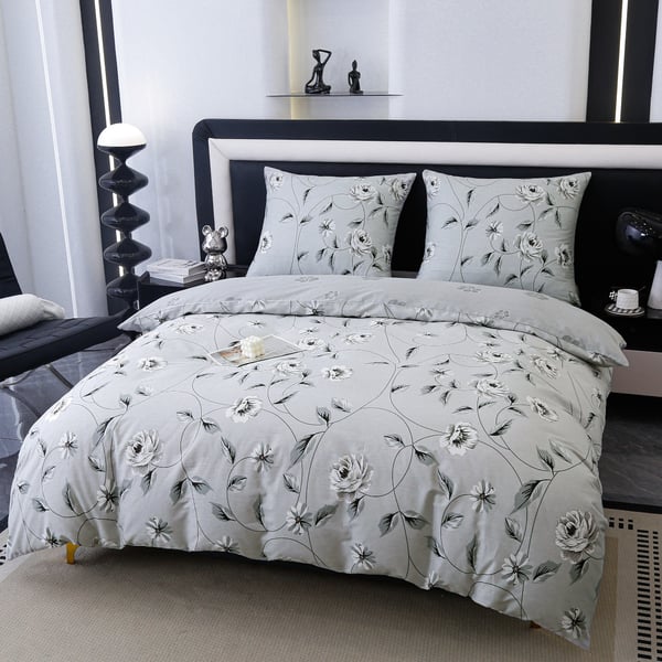 Premium puuvillaiset vuodevaatteet 160x200 kukat Premium puuvillaiset vuodevaatteet 160x200 kukat