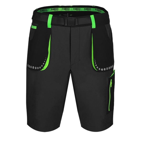 PREMIUM 4-VEJS STRETCH SORTE SHORTS STØRRELSE XXL - T N81-277-XX