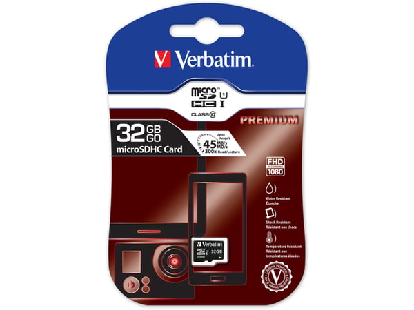 Verbatim 32GB MicroSDHC-muistikortti, luokka 10