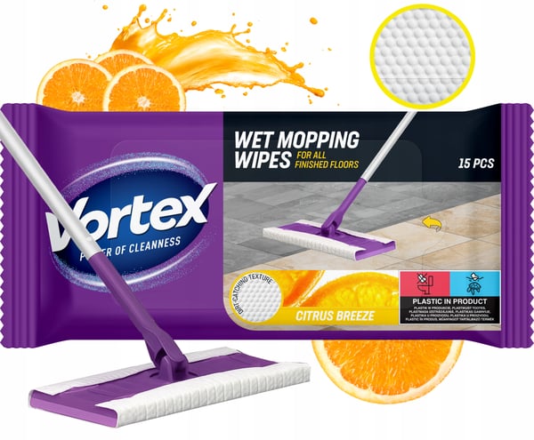 Vortex golfrengöringsdukar 15 st citrusbrisa
