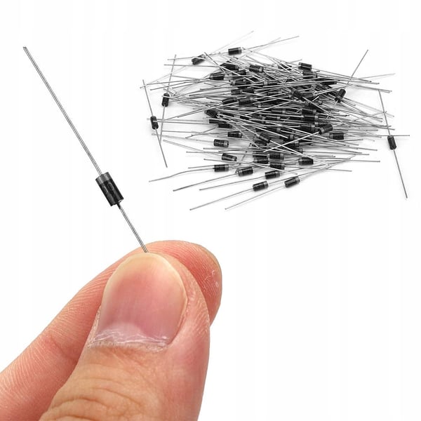 Ensretterdiode 1N4007 1000V 1A DO41 20 stk.