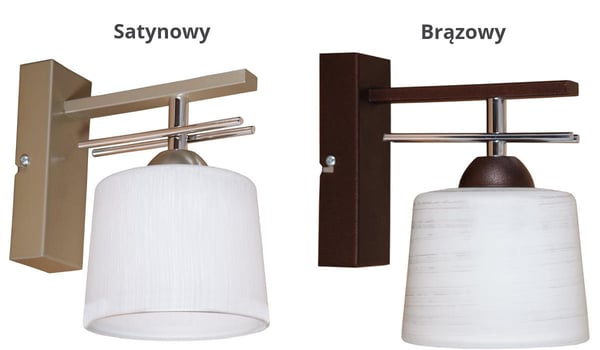 Vägglampa med glasskärm elegant