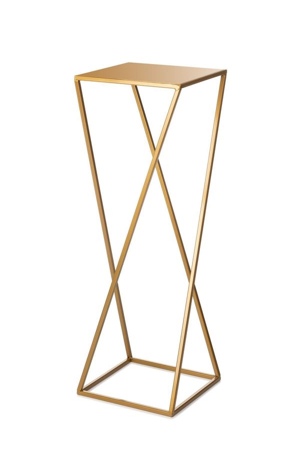Moderni kultainen kukkateline 70 cm
