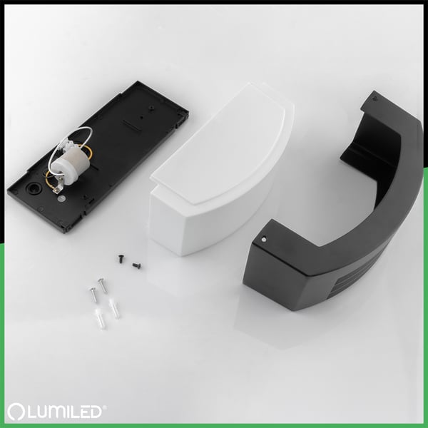 Utomhusvägglampa E27 LED IP54 KERIO LUMILED