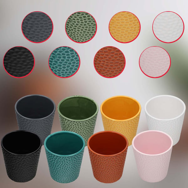 KOTARBAU® set med 11 cm keramisk blomkruka och 58 cm grönt växtställ, orkidéset