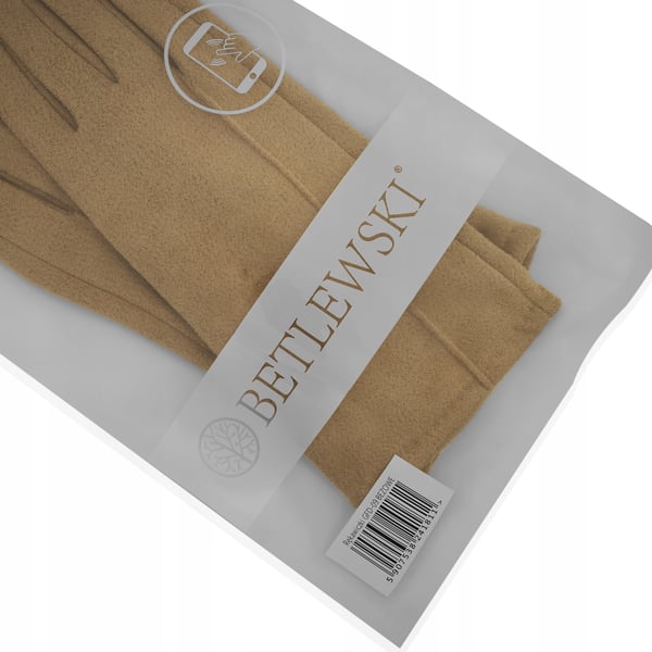 GFD-09 beige damhandskar i mocka