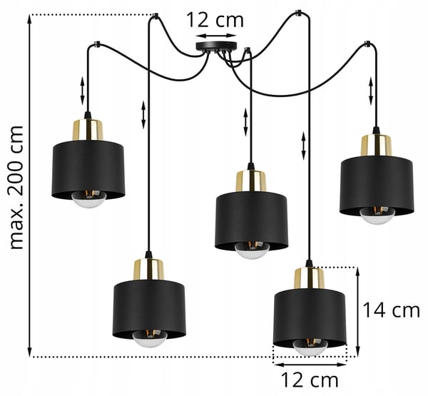 MODERNI KATTOVALAISIN MUSTA LED-VALAISIN