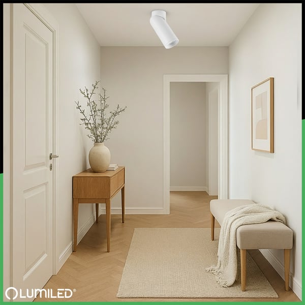 Taklampa SPOT TUBA reflektor armattur halogen 1x GU10 TABULA LUMILED