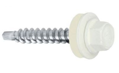 SELVBORENDE SKRUE 4,8*35MM RAL 9010 - 5.0 STO - WSB 35 9010G