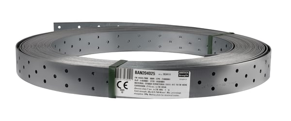 Perforeret tape 40x2mm x 25m