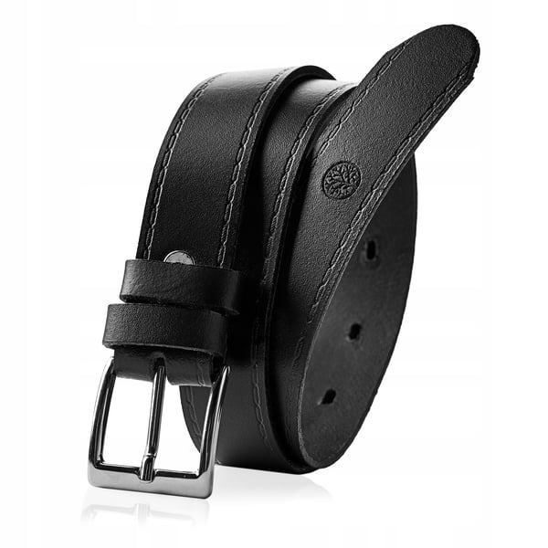 Petit DW25-0-D svart läder barn bälte 55 cm