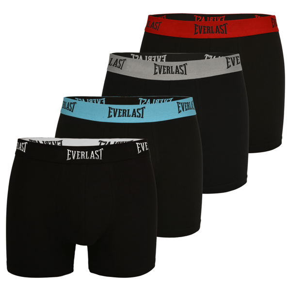 Everlast miesten bokserit musta joustava puuvilla 8 kpl koko XL
